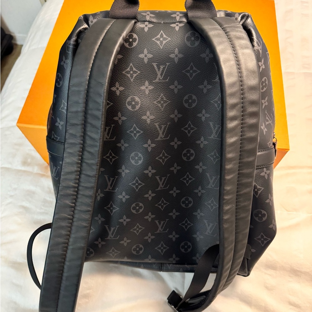 Louis Vuitton Black and Gray Monogram Backpack - Picture 4 of 7